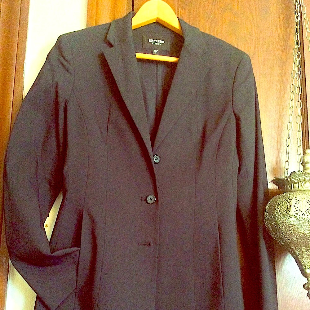 Express black lined jacket. Sz 2